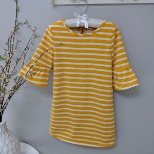 Brand New! Yellow Striped Dress